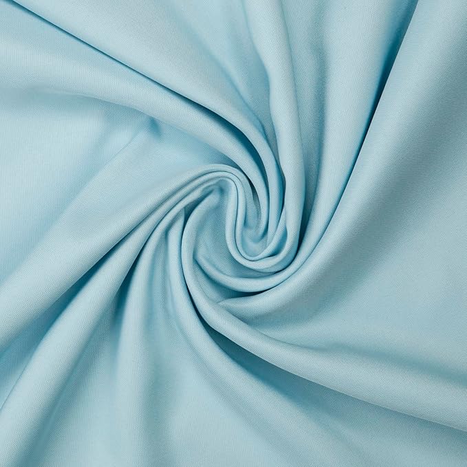 Gee Di Moda Rectangle Tablecloth - 70 x 120 Inch Baby Blue Table Cloth for 6 or 8 Foot Rectangle Tables - Heavy Duty Washable Fabric - for Holiday Party, Dinner, Weddings, Baby Shower & Events