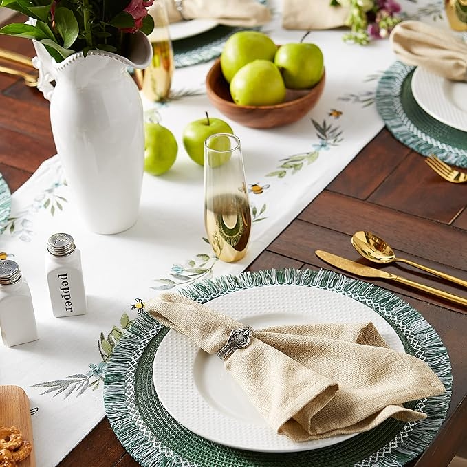 DII Variegated Tabletop Collection, Napkin Set, 20x20, Taupe, 6 Piece