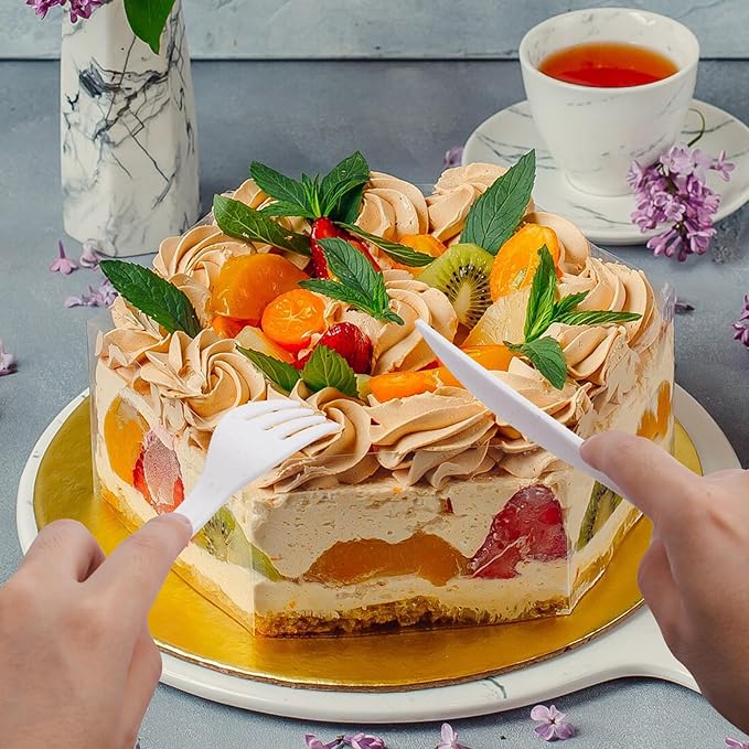 Supernal 180pcs Plastic Silverware Heavy Duty Matt White Silverware Reusable Plastic Cutlery Wheat Straw Reusable Spoon Knife Forks Set Tableware Dishwasher Microwave Safe