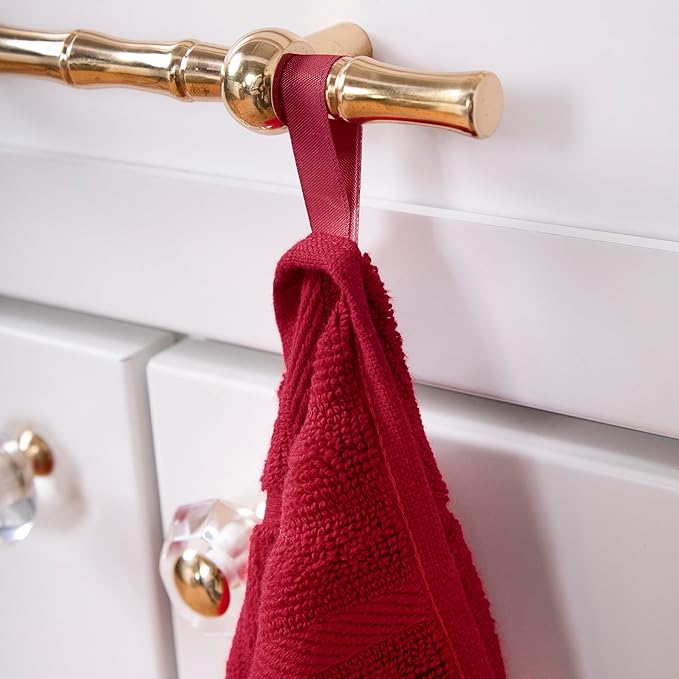 All-Clad Solid Kitchen Towel: Highly Absorbent, Super Soft Long Lasting - 100% Cotton, 17"x30" Tea Towel for Cleaning & Drying Dishes, Pans, Glassware, or Countertops, (1-Pack), Chili