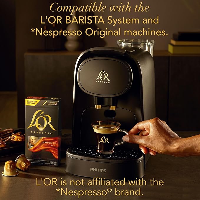 L'OR Espresso Capsules, 30 Count Caramel, Single-Serve Aluminum Coffee Capsules Compatible with the L'OR BARISTA System & *Nespresso Original Machines, 30 Count (Pack of 3)