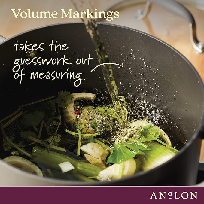 Anolon Advanced Home Hard-Anodized Nonstick Open Stock Cookware (10 Qt Stock Pot, Moonstone)