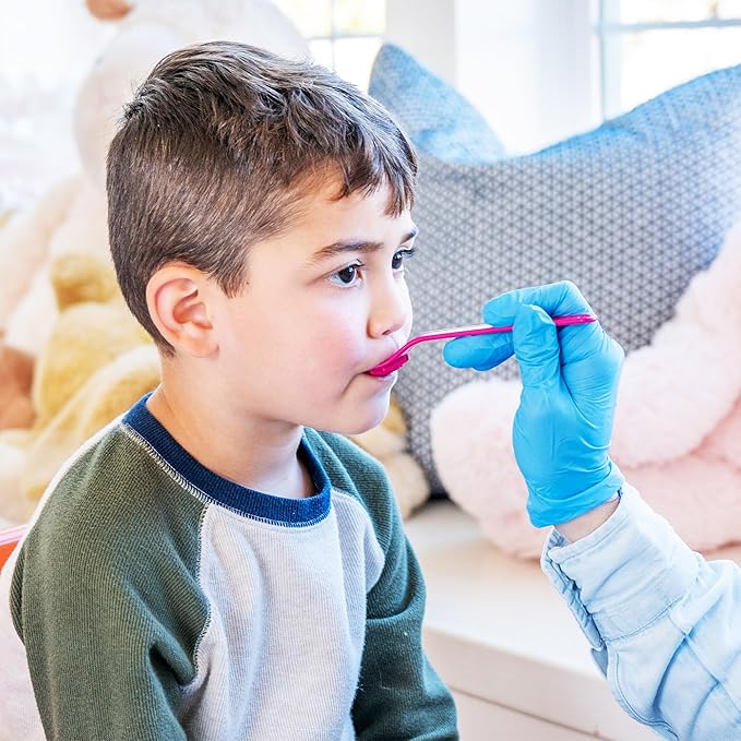 TalkTools Wee Textured Magenta Spoons - Oral Awareness During Feeding | Encourages Lip Closure | Ideal for Therapy | User Friendly Design for Adults and Children | Dishwasher Safe | Food Grade - 6 Pk