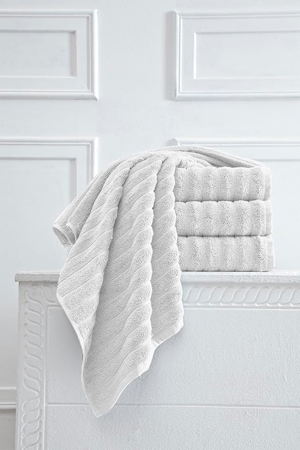 Classic Turkish Towels CTT Luxury Hand Towels for Bathroom Set of 4, 100% Turkish Cotton, Quick Dry & Comfy Towels for Hotel & Spa, Highly Absorbent | 20"x32" (Platinum)