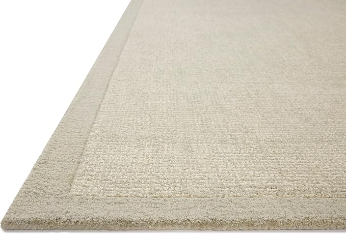 Loloi Magnolia Home by Joanna Gaines Henley Collection HNY-01 Ivory/Silver 7'-9" x 9'-9" Area Rug