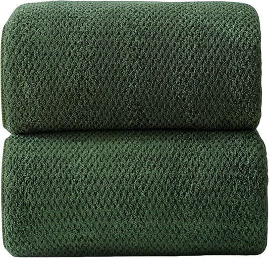40x80 Inches Bath Sheets Towels for Adults Oversized Bath Towels Extra Large Luxury Super Soft Absorbent Quick Dry Microfiber(Olive Green,2PCS)