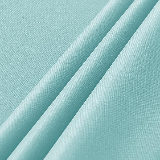 sancua 2 Pack Turquoise Tablecloth 60 x 102 Inch, Rectangle Table Cloth for 6 Feet Tables - Stain and Wrinkle Resistant Washable Polyester Table Cover for Dining Tables, Buffet Parties and Camping