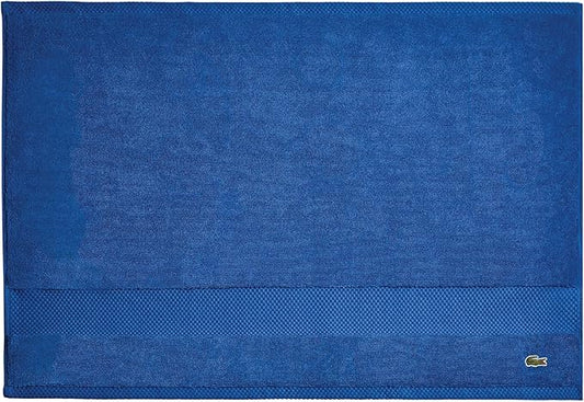Lacoste Heritage 100% Supima Cotton Tub Mat, Surf Blue, 21" x 31" – Highly Absorbent & Quick Drying, Premium Super Soft Bath Towel, Bathroom Essential, Gift for All Occasions, Machine Washable