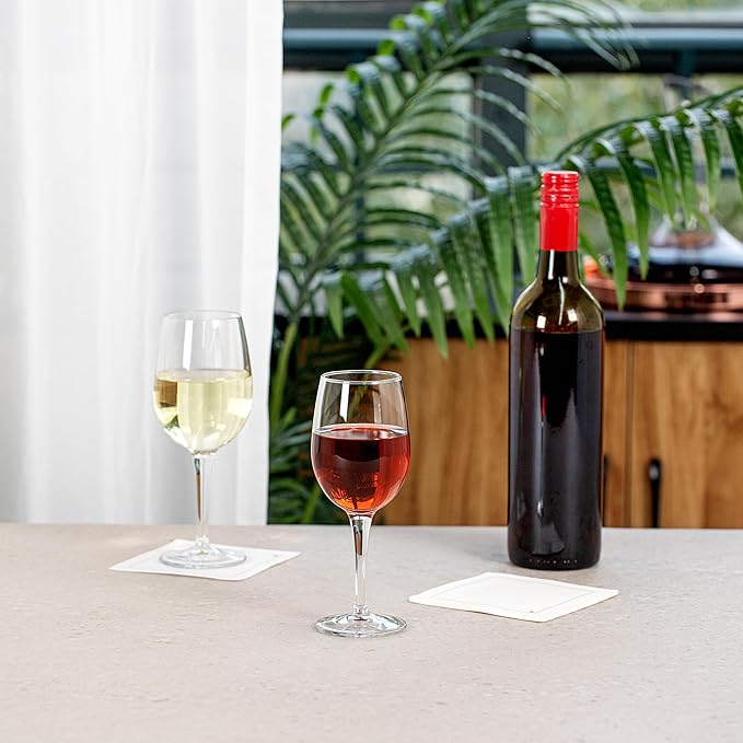 Restaurantware-Cascata 8.5 Ounce Dessert Wine Set, Set Of 12 Tempered Port Wine Glasses - Small Bowl, Chip-Resistant, Lead-Free Glass Dessert Glasses, Dishwasher-Safe, For Port Wines