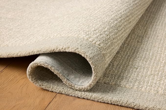 Loloi Magnolia Home by Joanna Gaines Henley Collection HNY-01 Ivory/Silver 2'-6" x 9'-6" Runner Rug