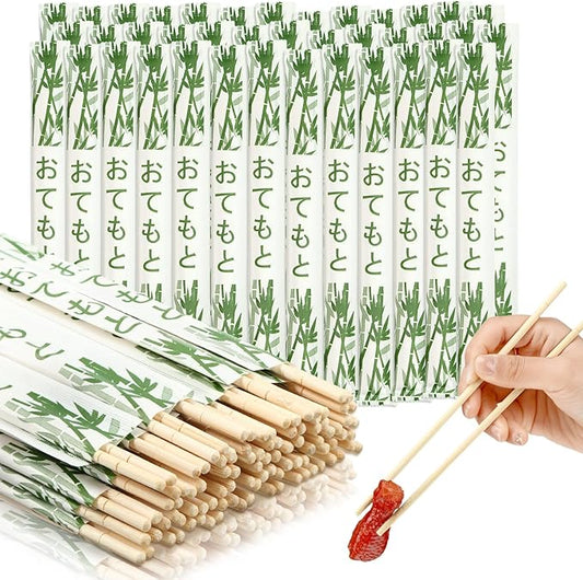 Sabary 1000 Pairs Bamboo Chopsticks Disposable Sleeved and Separated Chop Sticks Quality Chopsticks Disposable UV Treated(Bamboo)