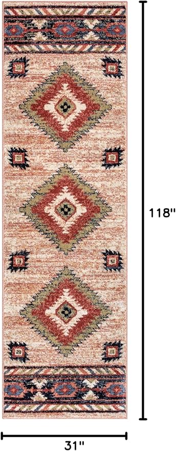 Well Woven Lizette Cream Traditional Medallion Runner Rug 3x10 (2'7" x 9'10")