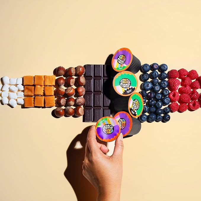 Crazy Cups Flavored Hot or Iced Coffee, for the Keurig K Cups Coffee 2.0 Brewers, Variety Pack, 72 Count