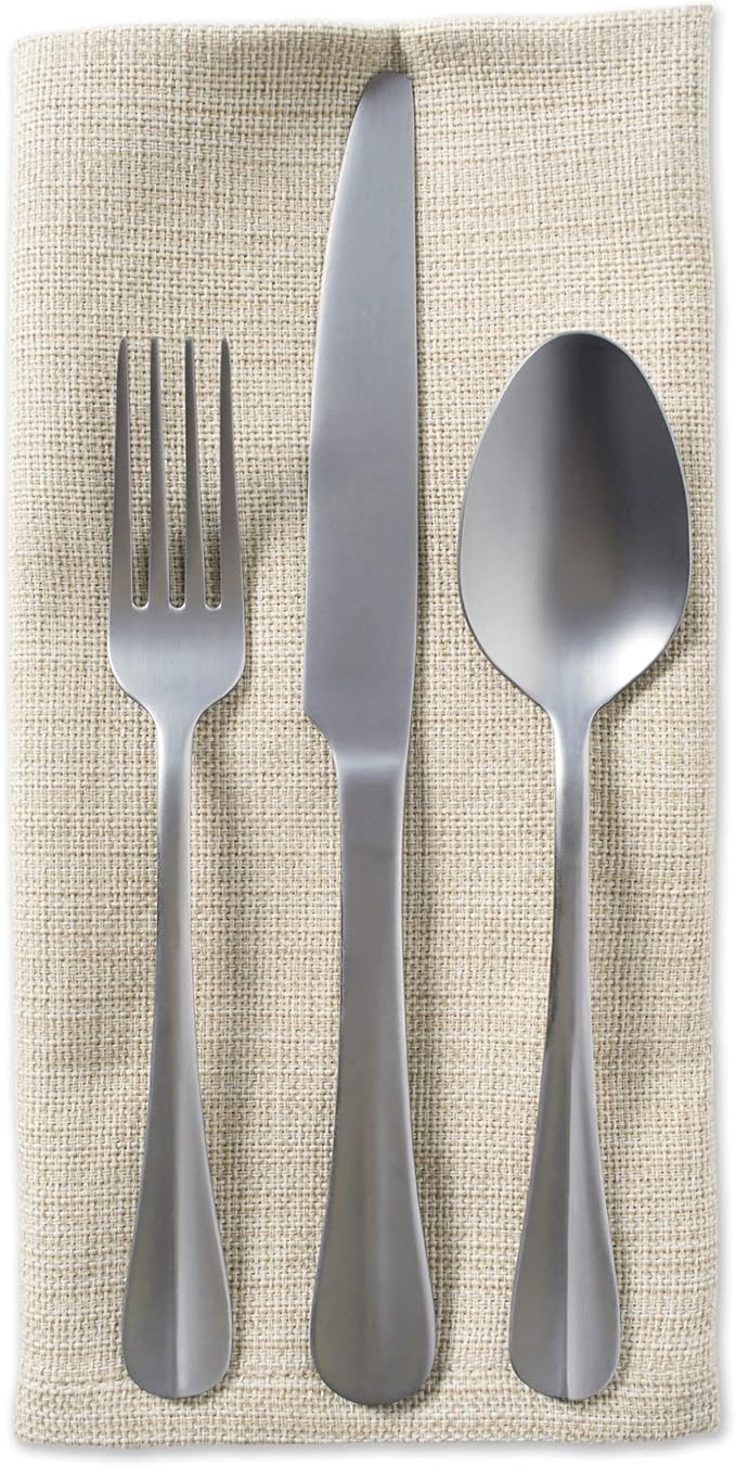 DII Variegated Tabletop Collection, Napkin Set, 20x20, Taupe, 6 Piece