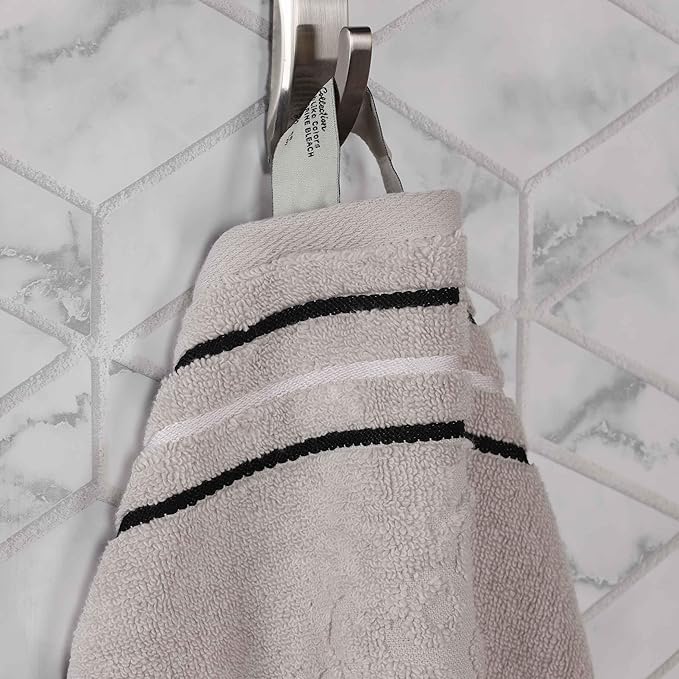 Superior Cotton 9 Piece Assorted Floral Towel Set, Includes 3 Bath, 3 Hand, 3 Washcloth/Face Towels, Quick Dry, Home Essentials, Shower, Spa, Luxury Plush Soft Absorbent Towels, Zero Twist, Platinum