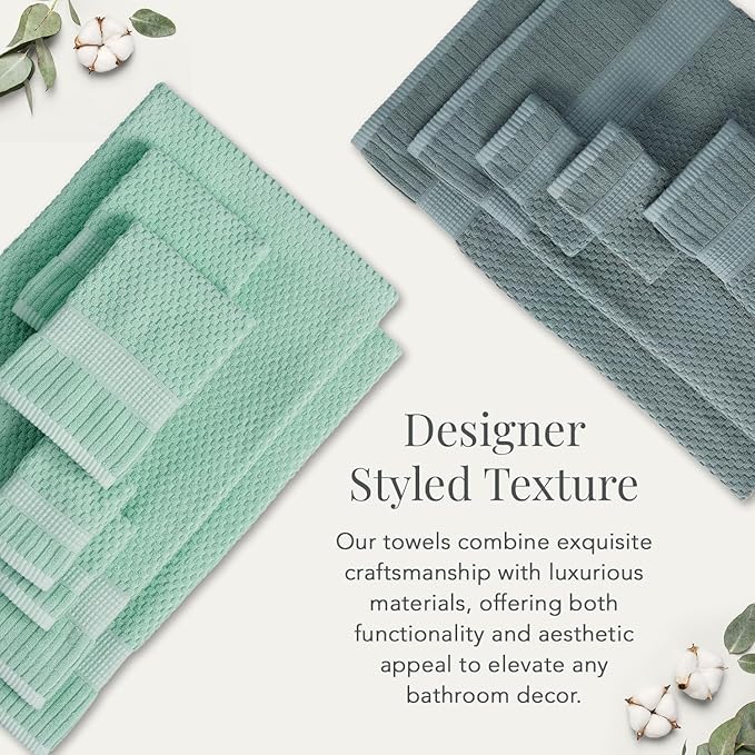 NY Loft 100% Cotton 2 Pack Bath Sheet Towel Set | Extra Large Oversize Bath Towels | Absorbent & Quick-Dry | Textured and Durable Cotton | Baked Clay