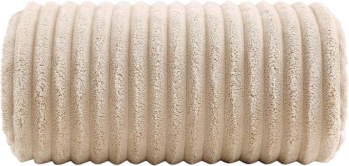 40x80 Inches Bath Sheets Towels for Adults Luxury Microfiber Extra Large Bath Towels for Bathroom Super Soft Absorbent Quick Dry with Hanging Loop (Beige,1PCS)