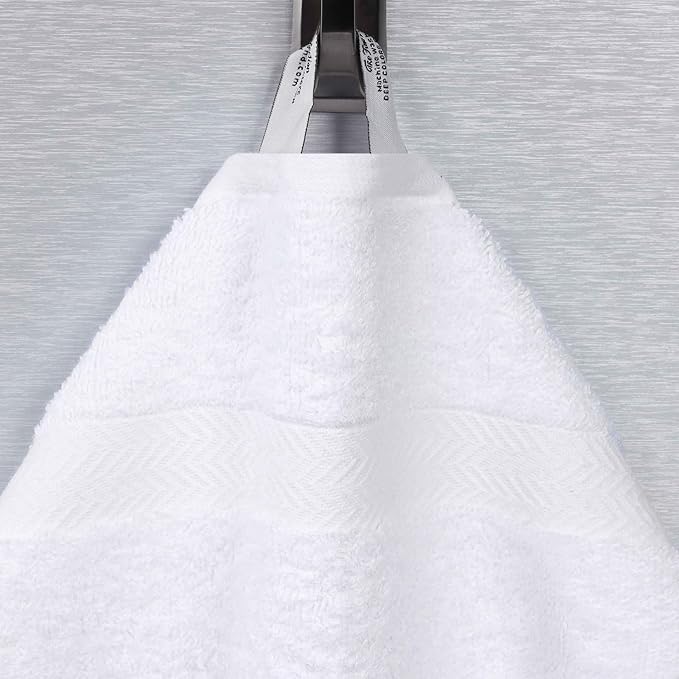 Superior 2-Piece Cotton Bath Sheet Set, Large Towels for Body, Quick Dry, Bathroom Essentials, Guest/Master Bath, Shower, Home Accessories, Apartment, Airbnb, Franklin Collection, White