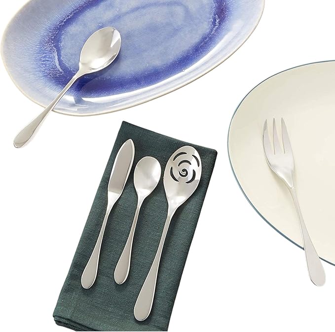 KNORK Original Matte Flatware 61 Piece Set, Service for 8