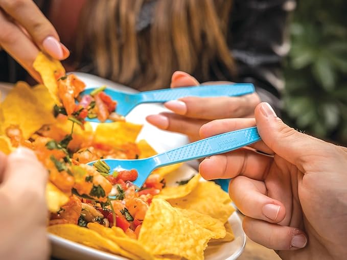 phade 100% Compostable Cutlery Set – 675 Utensils - BPI Certified Forks, Knives & Spoons in Wrapped Compostable Packaging, 6.1–7.1 Inch Sustainable Disposable Utensils – Made in USA