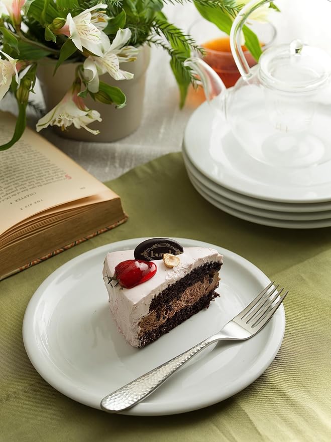 Matte Silverware Set, 18/10 Stainless Steel Satin Flatware, Modern Brushed Finish Cutlery, Dishwasher Safe & Durable, Built to Last (60-Piece, Fidenza Hammered)