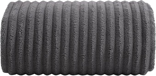 40x80 Inches Bath Sheets Towels for Adults Luxury Microfiber Extra Large Bath Towels for Bathroom Super Soft Absorbent Quick Dry with Hanging Loop (Charcoal Grey,1PCS)