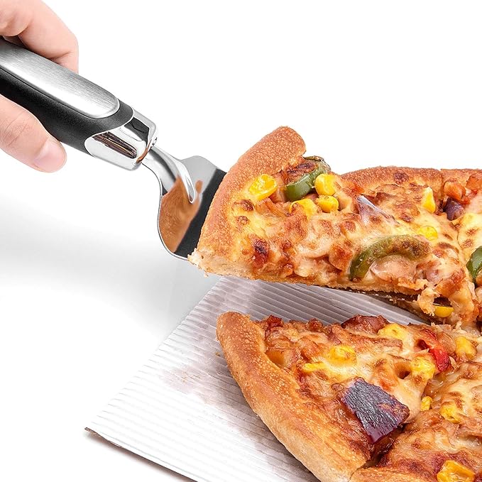 2PCS Flatware Pie Server Stainless Steel Cake Cutter, Pizza/Tart/Dessert Slicer.