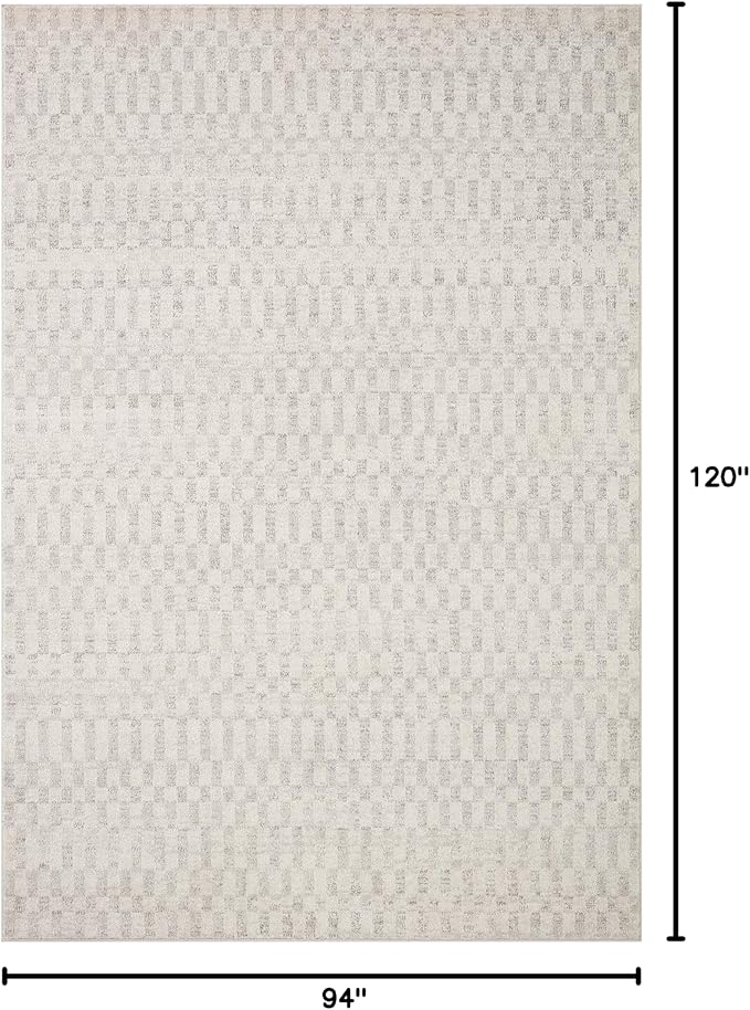 Loloi Kamala Collection KAM-05 Ivory/Grey 7'-10" x 10' Area Rug