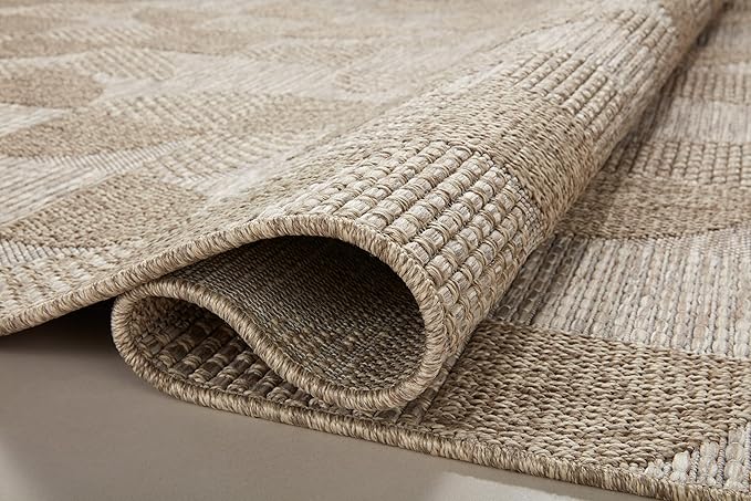 Loloi Dawn Collection Indoor/Outdoor DAW-08 Beige 8'-10" x 12'-2" Area Rug