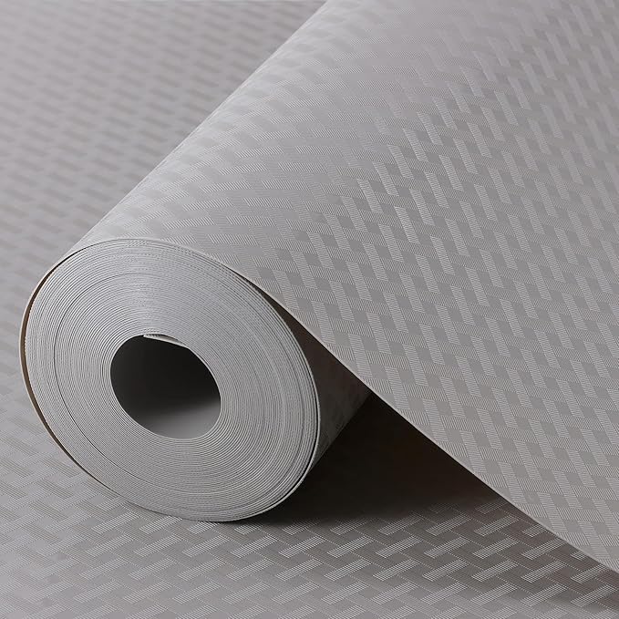 Light Gray Drawer Liners for Kitchen Cabinets Refrigerator Liners Waterproof & Oil-Proof Kitchen Cupboard Liner Drawer Mats EVA Material Non Adhesive Fridge Liner for Shelves 17.5 x 78.7 Inches