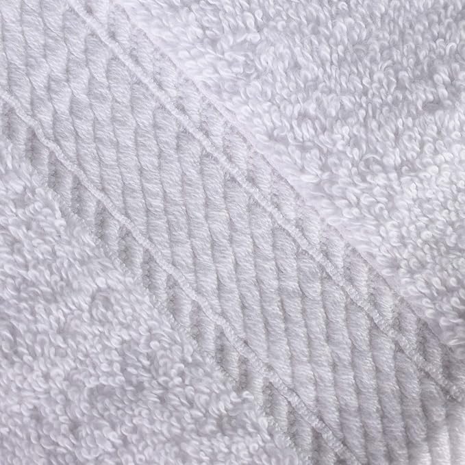 Superior Egyptian Cotton Pile Bath Sheet Set of 2, Ultra Soft Luxury Towels, Thick Plush Essentials, Absorbent Heavyweight, Guest Bath, Hotel, Spa, Home Bathroom, Shower Basics, White