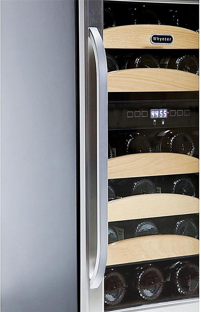 Whynter BWR-281DZ 28 Bottle Dual Temperature Zone Built-In Wine Refrigerator