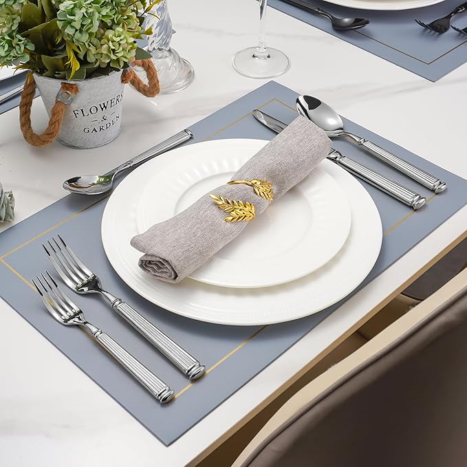 60-Piece 18/10 Heavy Duty Flatware Set for 12, High End Thick Handle Silverware Set, Luxury Forged Design, Dishwasher Safe