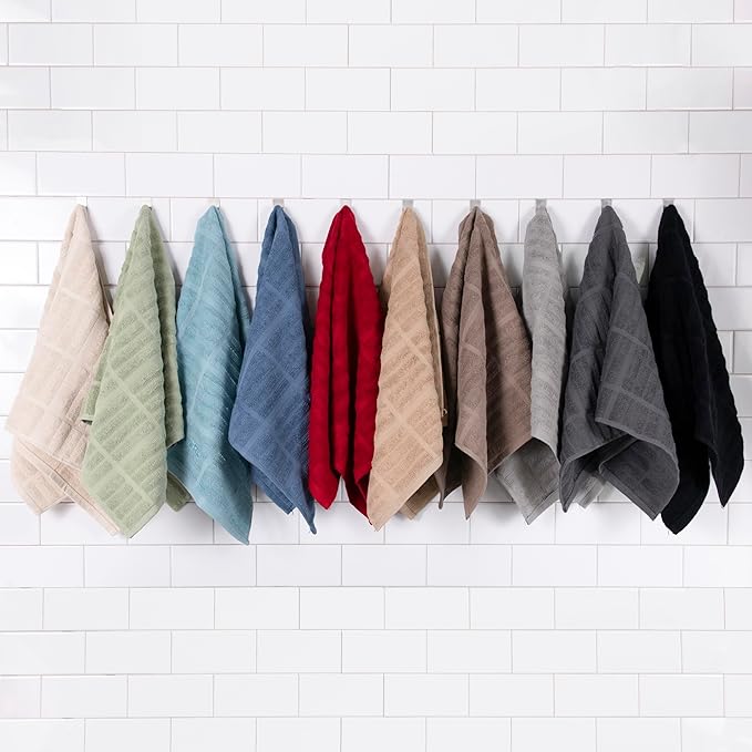 All-Clad Solid Kitchen Towel: Highly Absorbent, Super Soft Long Lasting - 100% Cotton, 17"x30" Tea Towel for Cleaning & Drying Dishes, Pans, Glassware, or Countertops, (1-Pack), Titanium Gray