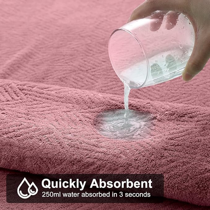 Large Bath Towels 35x70 Inch Extra Large Bathroom Towels Bath Sheets Towels for Adults, Quick Dry Towel Super Soft Absorbent Oversized Towels Microfiber Shower Towels For Spa Gym(4 Pcs Burgundy)