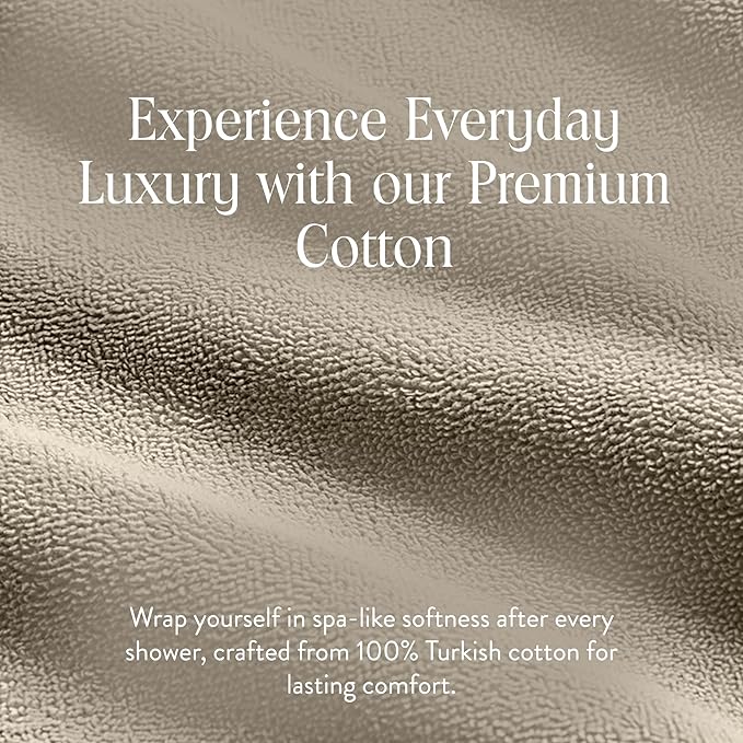 Brooklinen Super-Plush Turkish Cotton Bath Sheets - Set of 2 - Cotton, 820 GSM, Highly Absorbent, Machine Washable, Perfect for Home & Bathroom (40" x 65", Stone)