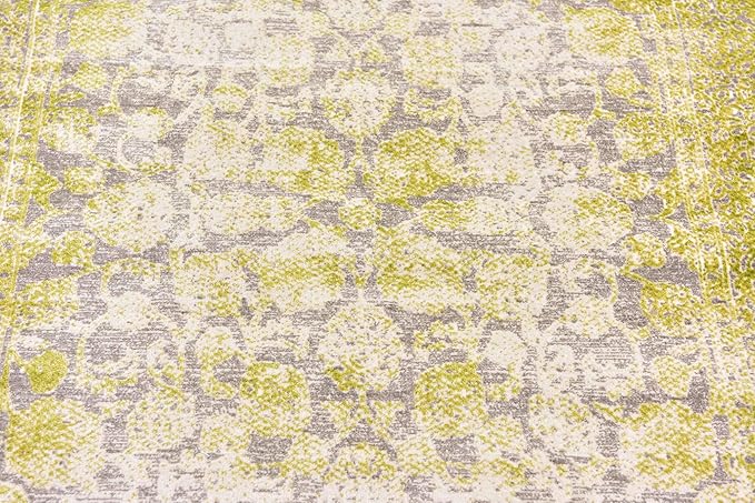 Unique Loom Traditional Classic Intricate Design with Distressed Vintage Detail, Area Rug, 4' 0 x 6' 0 Rectangular, Light Green/Gray