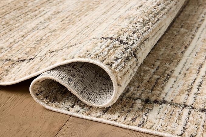 Loloi Jeremiah Brent Bleecker Collection BLE-05 Natural/Charcoal 4'-0" x 6'-0" Accent Rug