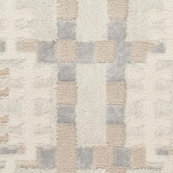 Nourison Home Nordic Ivory Multicolor 5' x 7' Area Rug - Easy Clean, Non Shedding, Bed Room, Living Room, Dining Room, Kitchen (5' x 7')