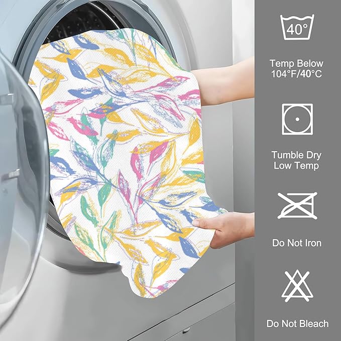 Boho Spring Hand Towel for Bathroom Set of 2 Hand Bath Towels Soft Absorbent Decorative Towels for Bathroom Kitchen Yoga Home Decor 14 x 28 in