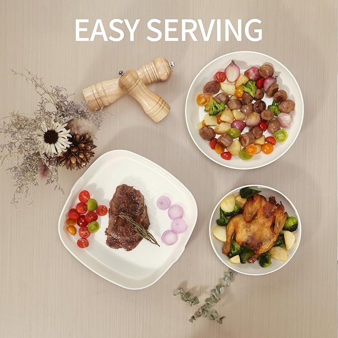 23pcs Ceramic Pots and Pans Set, Nonstick Detachable Handle Cookware, Induction Kitchen Cooking Set with Removable Handle,include Frying Pans & Saucepans Oven Safe(Pink)