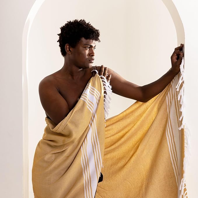 Salt Earth Golden Spice, Black Forest, Cabernet, Mauve Shadows, Titanium, Ensign Blue Towel