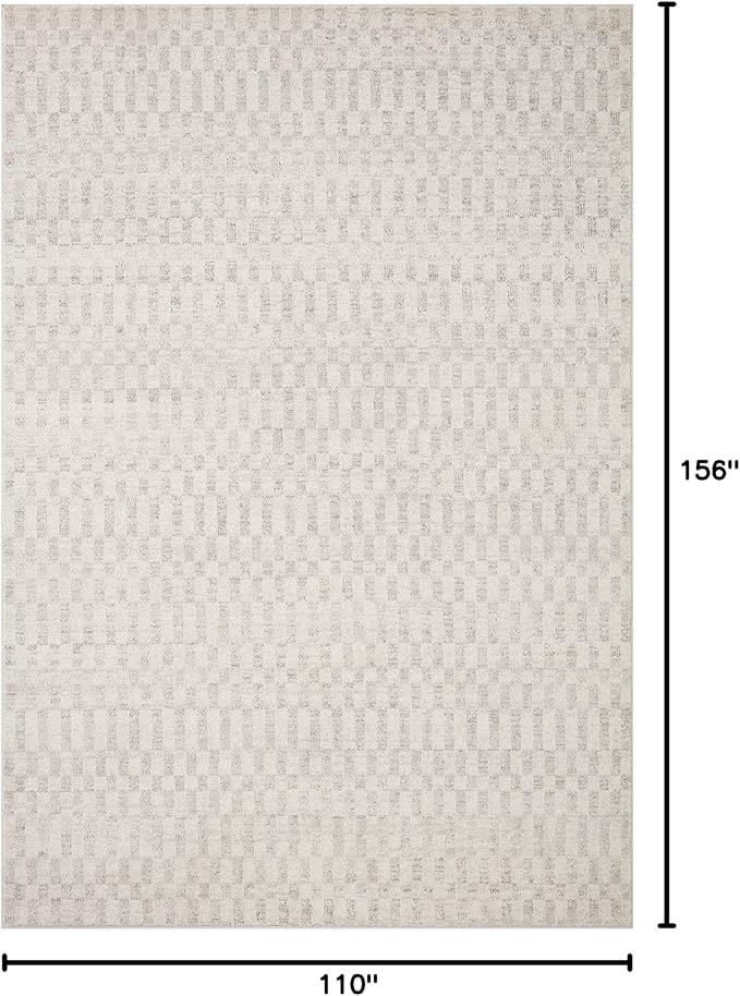 Loloi Kamala Collection KAM-05 Ivory/Grey 9'-2" x 13' Area Rug