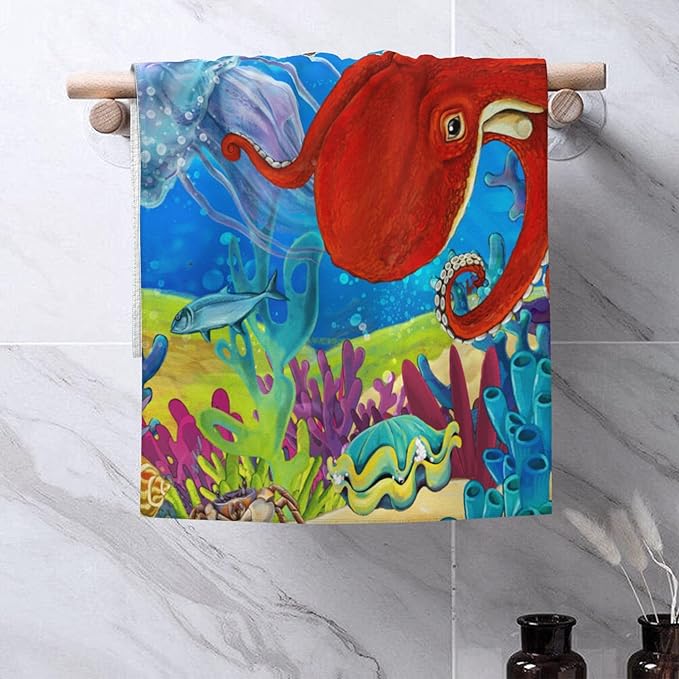 Hand Towels Set of 2 Fall Leaves Towels for Bathroom Soft Absorbent Decorative Hand Bath Towels Dish Towels for Kitchen Sports Gym Yoga Home Decor 14 x 28 in