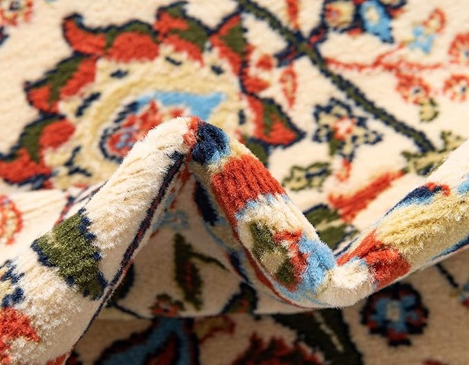 Unique Loom Espahan Collection Area Rug - Cape Cod (5' 1" x 8' Rectangle, Cream/ Black)