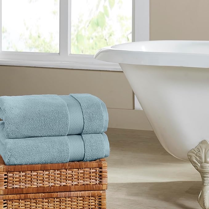 Modern Threads Luxury 6-Piece Quick-Dry Towel Set – Plush & Ultra-Absorbent for Spa-Like Experience, Sea