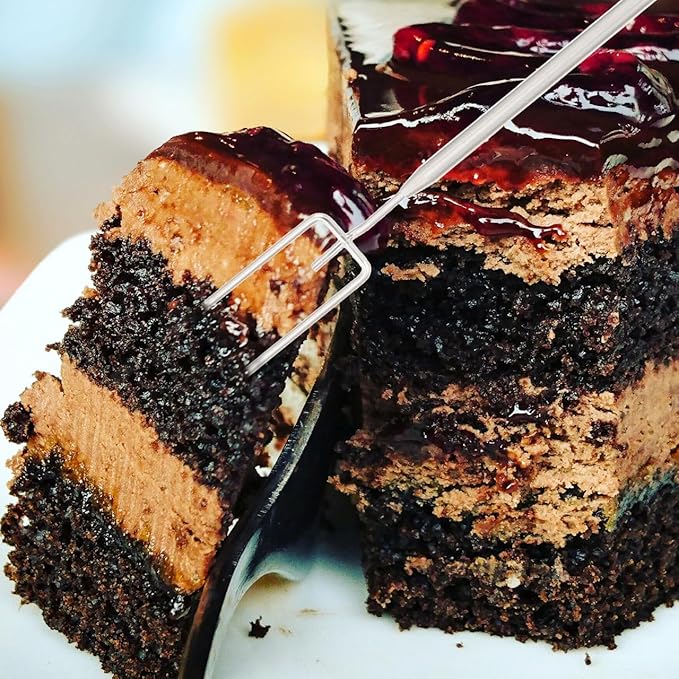 Amosfun Chocolate Fork Set 6 Pcs Stainless Steel Fondue Forks for Chocolate Dipping Candy Making Dessert Decoration Tools