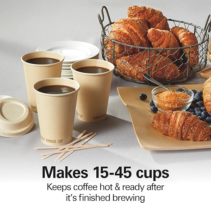 Hamilton Beach 45 Cup Fast Brew Coffee Urn and Hot Beverage Dispenser, 40521