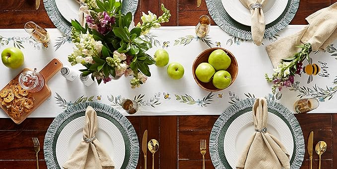 DII Variegated Tabletop Collection, Napkin Set, 20x20, Taupe, 6 Piece