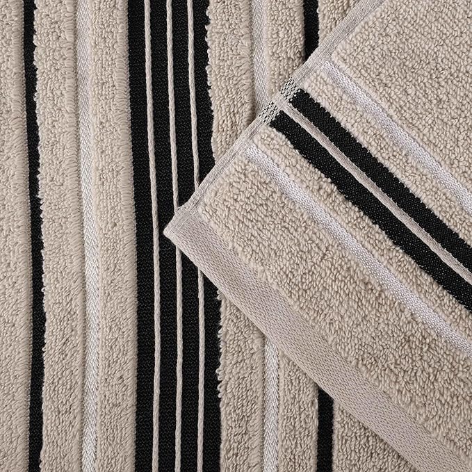 Superior Cotton Bath Sheet Set, Zero Twist, Oversized Large Absorbent Body Towels, Luxury Soft Drying, Shower, Spa, Hotel, Pool, Guest Bathroom, Home Essentials, Assorted Floral Set of 2, Stone